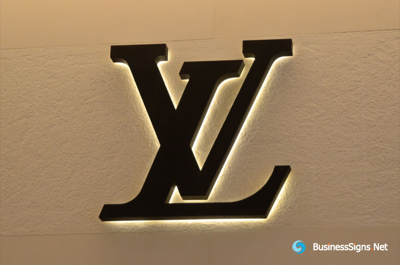 3D LED Backlit Signs With Painted Stainless Steel Letter Shell For Louis Vuitton | Gallery ...