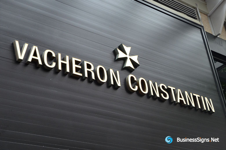 3D LED Front-lit Signs With Brushed Stainless Steel For Vacheron Constantin