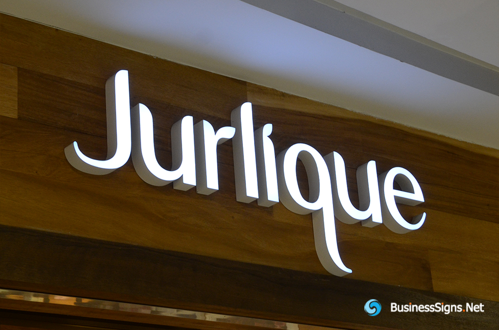 3D LED Front-lit Signs With Painted Stainless Steel Letter Shell For Jurlique